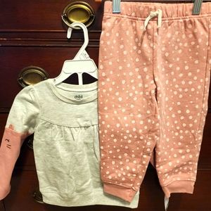 *nd NWT kitty cat sweatshirt & pink joggers
